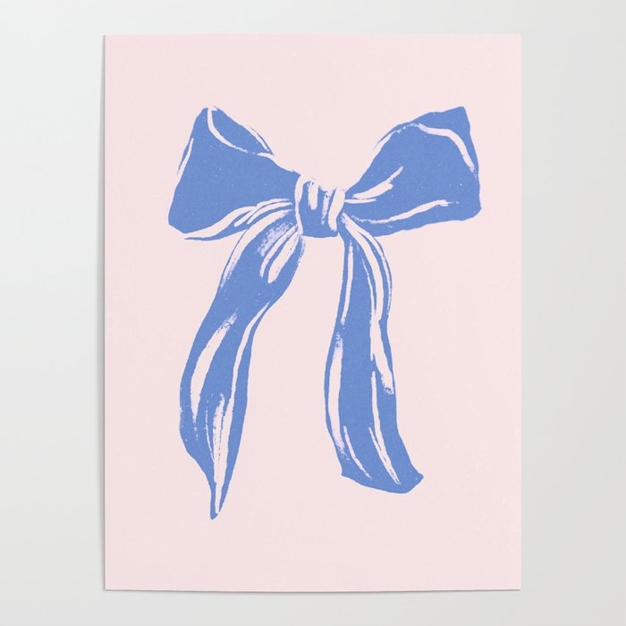 Light blue femenine bow Poster Gallery Image 1