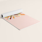 Festive Retro Christmas Tree on Peach Fuzz Yoga Mat Gallery Image 2