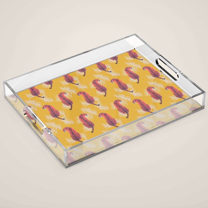 Paisley Tiger Acrylic Tray Gallery Image 1
