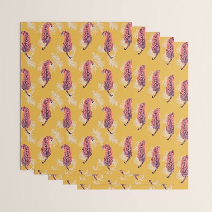 Paisley Tiger Wrapping Paper Gallery Image 3