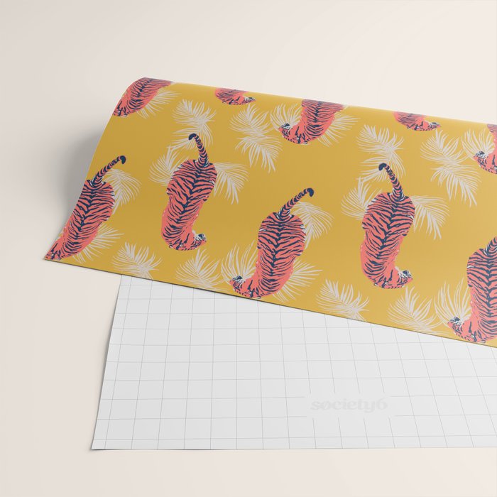 Paisley Tiger Wrapping Paper Gallery Image 2