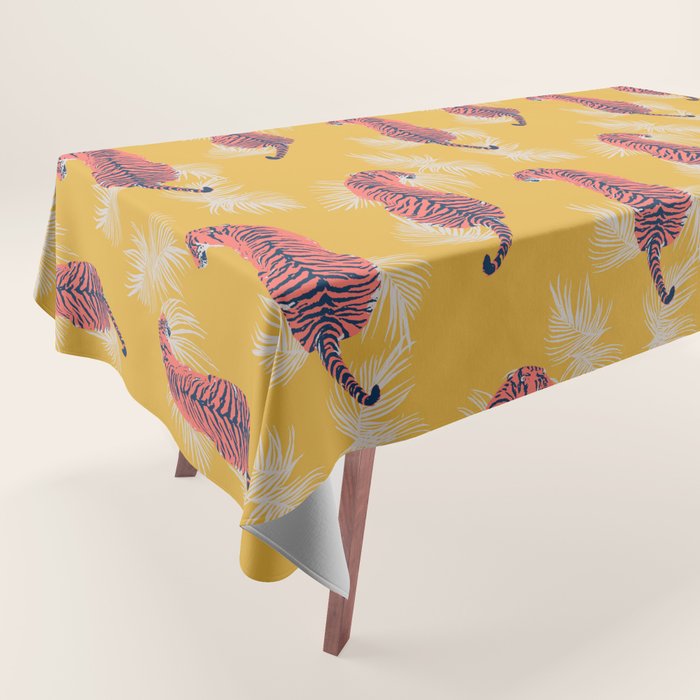 Paisley Tiger Tablecloth Gallery Image 1