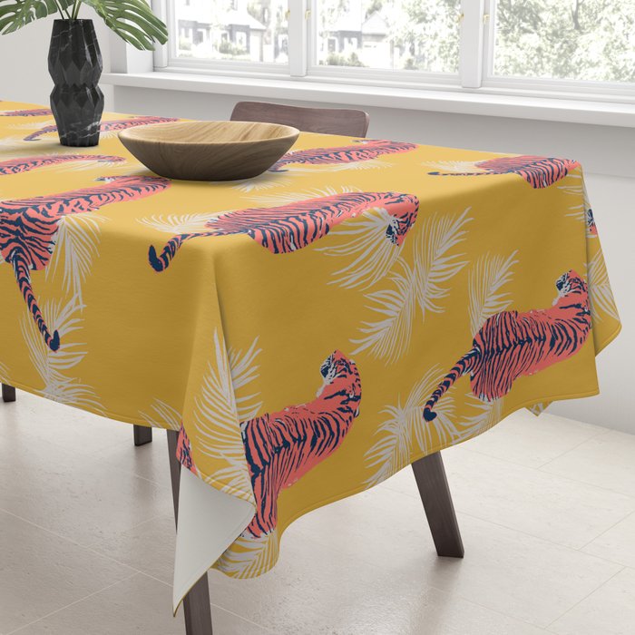 Paisley Tiger Tablecloth Gallery Image 3