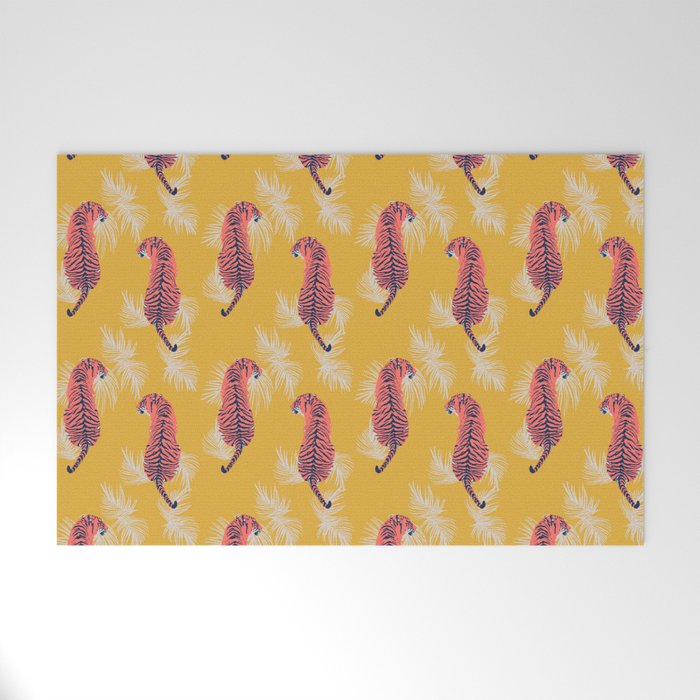 Paisley Tiger Welcome Mat Gallery Image 1