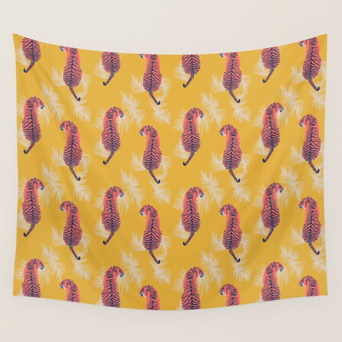 Paisley Tiger Wall Tapestry Gallery Image 1