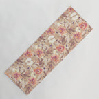 Tropical flowers autumn field Yoga Mat Gallery Image 1