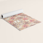 Tropical flowers autumn field Yoga Mat Gallery Image 2