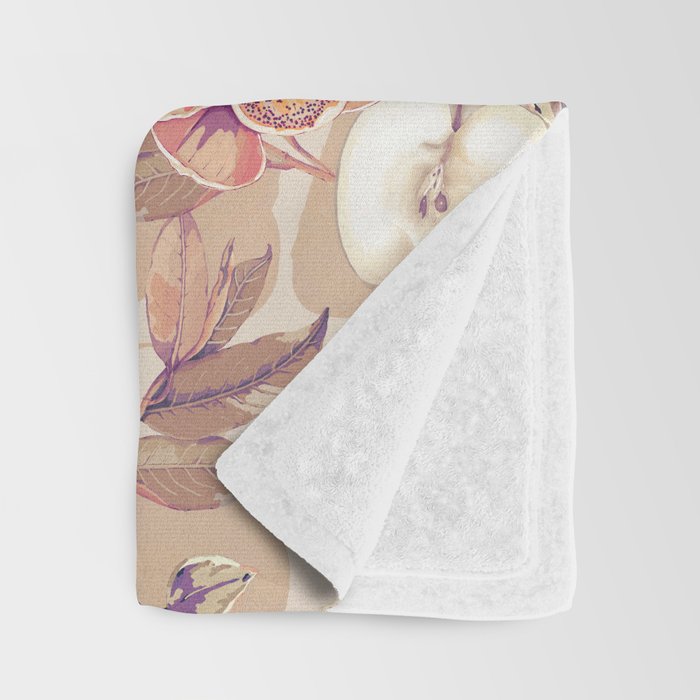 Tropical flowers autumn field Throw Blanket Gallery Image 3