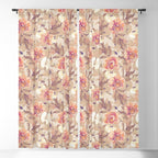 Tropical flowers autumn field Window Curtain Gallery Image 5