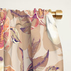 Tropical flowers autumn field Window Curtain Gallery Image 2