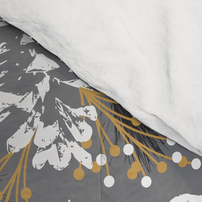 Festive Forest - Grey Comforter Gallery Image 4