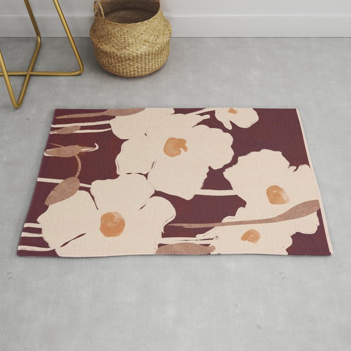 Abstract Flowers 10 Rug Gallery Image 1