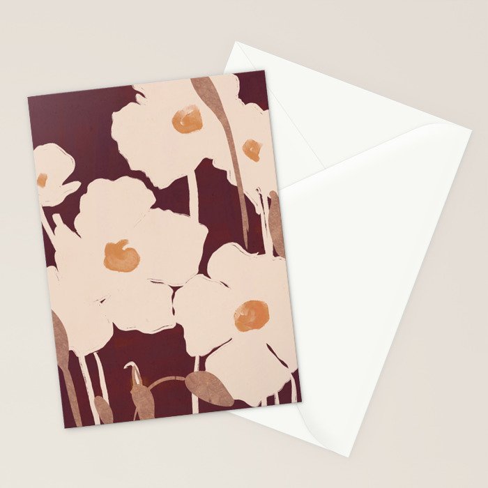 Abstract Flowers 10 Stationery Card Gallery Image 2