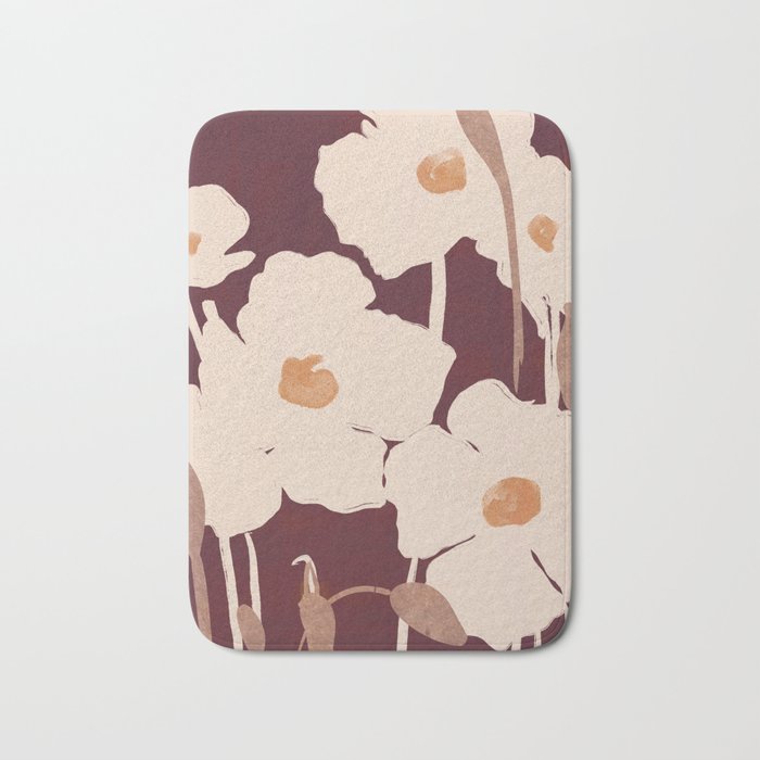 Abstract Flowers 10 Bath Mat Gallery Image 1