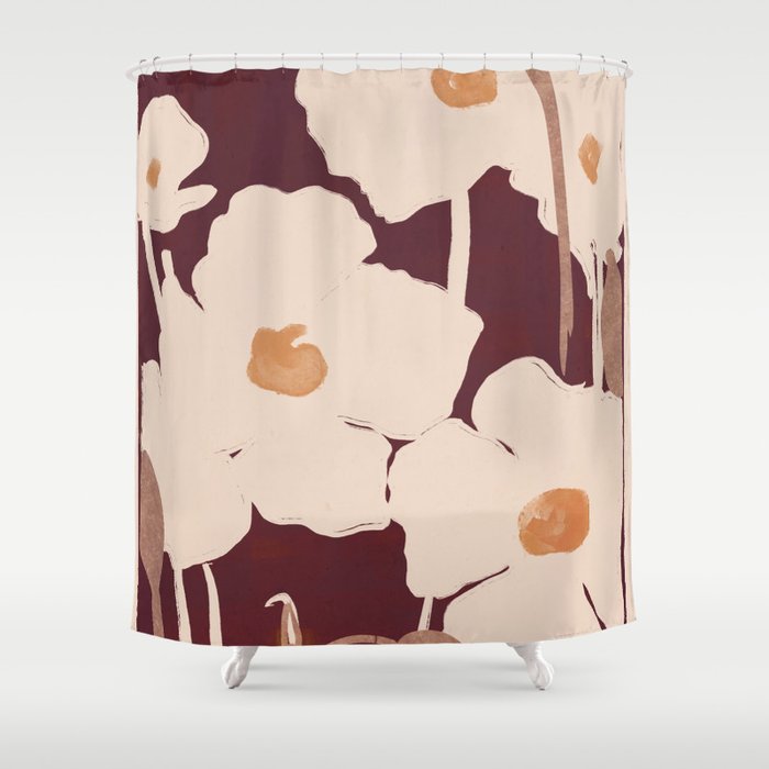 Abstract Flowers 10 Shower Curtain Gallery Image 1