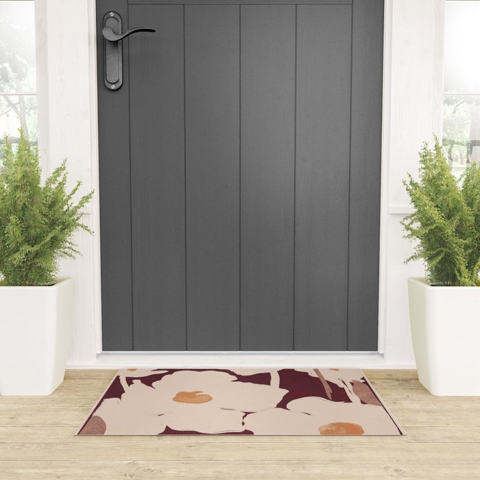 Abstract Flowers 10 Welcome Mat Gallery Image 3