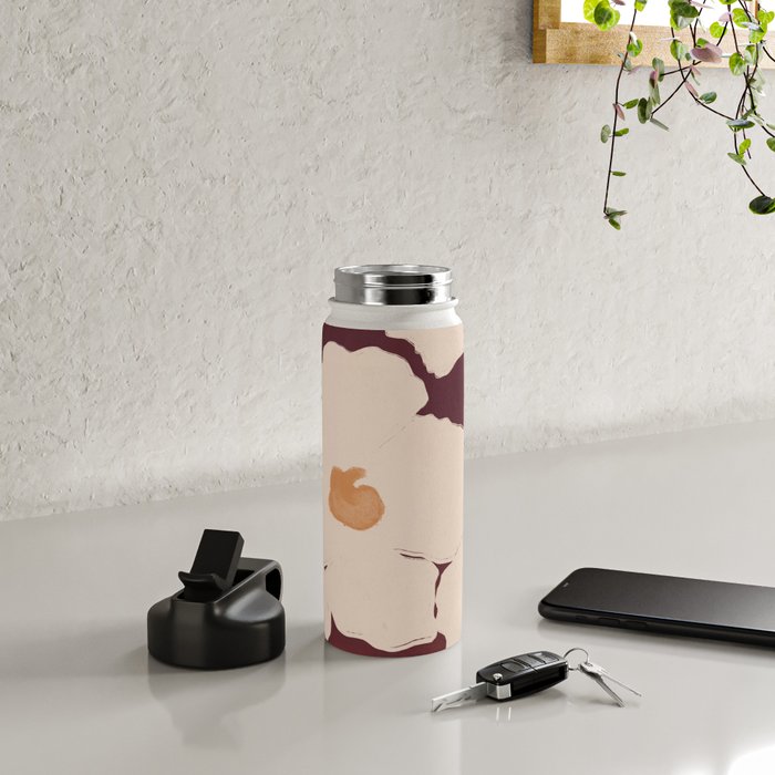 Abstract Flowers 10 Water Bottle Gallery Image 4