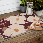 Abstract Flowers 10 Outdoor Rug Gallery Image 2