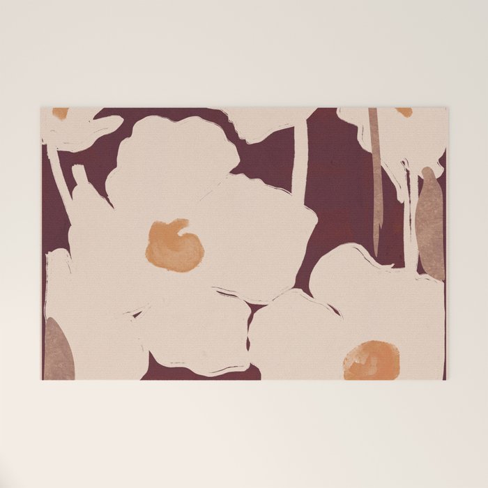 Abstract Flowers 10 Welcome Mat Gallery Image 1