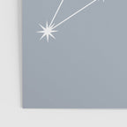 Leo Zodiac Star Constellation Line Art Blue Grey Poster Gallery Image 3