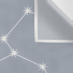 Leo Zodiac Star Constellation Line Art Blue Grey Wall Tapestry Gallery Image 3