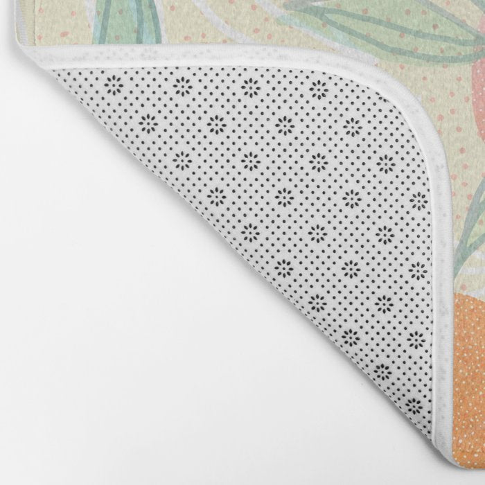 Tangerine and Friends - Fruit Pattern Bath Mat Gallery Image 2