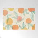 Tangerine and Friends - Fruit Pattern Welcome Mat Gallery Image 1