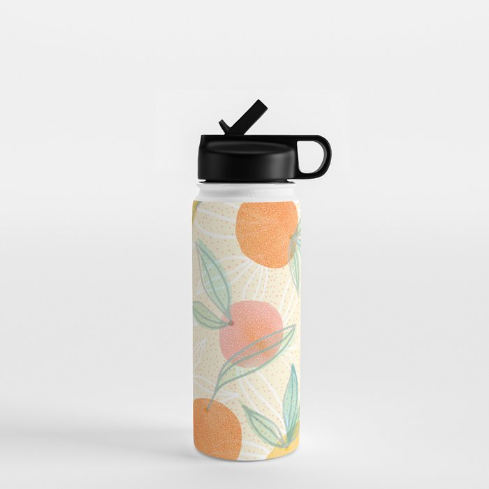 Tangerine and Friends - Fruit Pattern Water Bottle Gallery Image 1