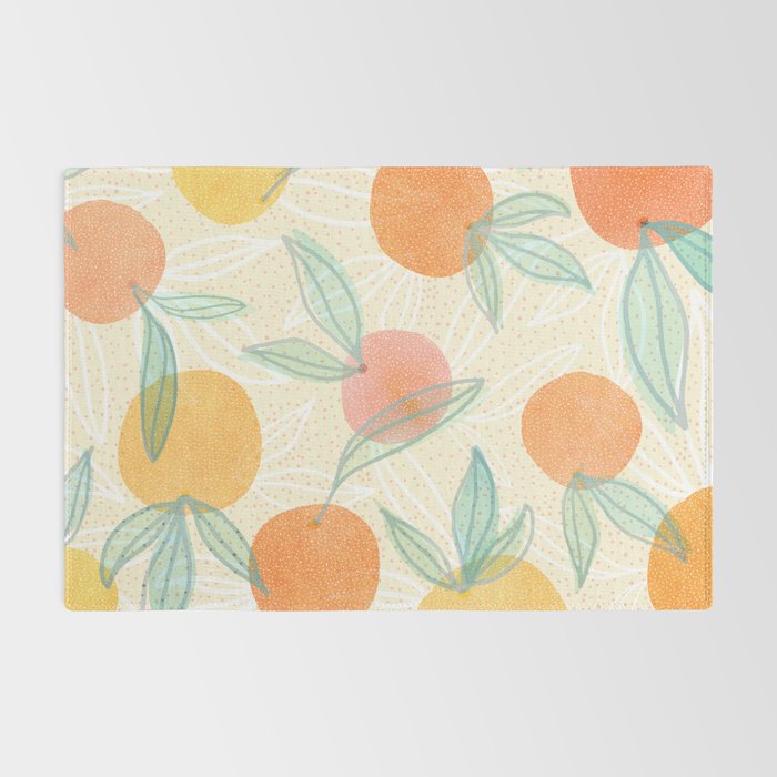 Tangerine and Friends - Fruit Pattern Rug Gallery Image 2