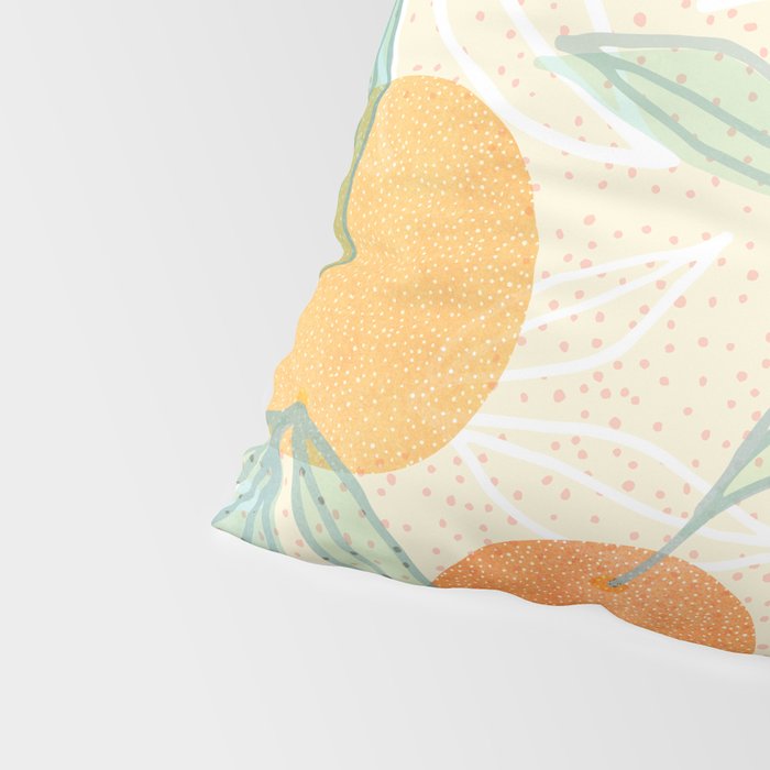 Tangerine and Friends - Fruit Pattern Pillow Sham Gallery Image 4