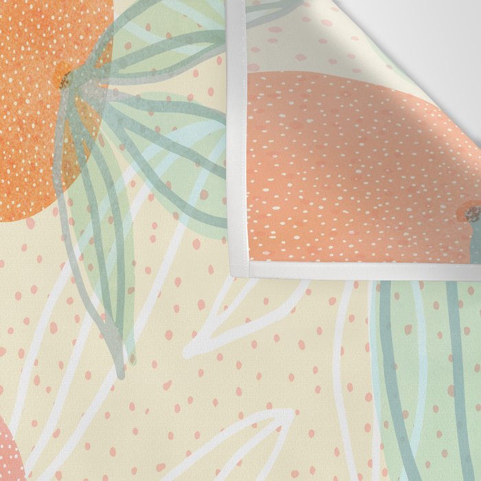 Tangerine and Friends - Fruit Pattern Wall Tapestry Gallery Image 3