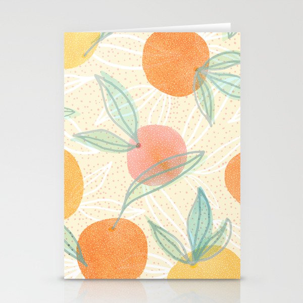 Tangerine and Friends - Fruit Pattern Stationery Card Gallery Image 2