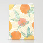 Tangerine and Friends - Fruit Pattern Stationery Card Gallery Image 2