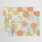 Tangerine and Friends - Fruit Pattern Placemat Gallery Image 1