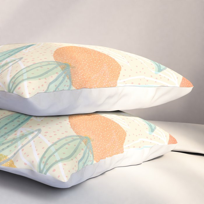 Tangerine and Friends - Fruit Pattern Pillow Sham Gallery Image 3