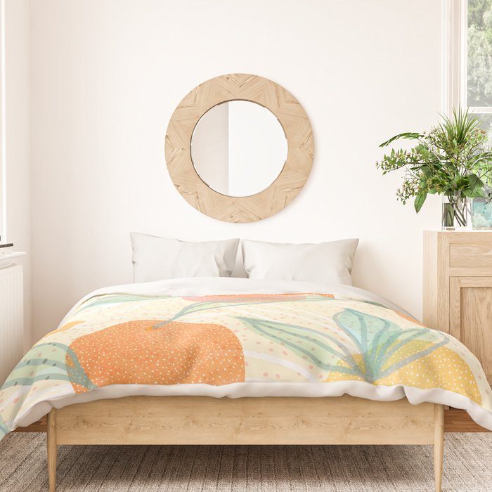 Tangerine and Friends - Fruit Pattern Duvet Cover Gallery Image 3