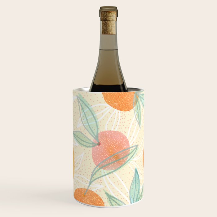 Tangerine and Friends - Fruit Pattern Wine Chiller Gallery Image 1