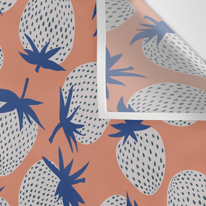 Inky Strawberries Wall Tapestry Gallery Image 3