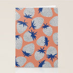 Inky Strawberries Stationery Card Gallery Image 2