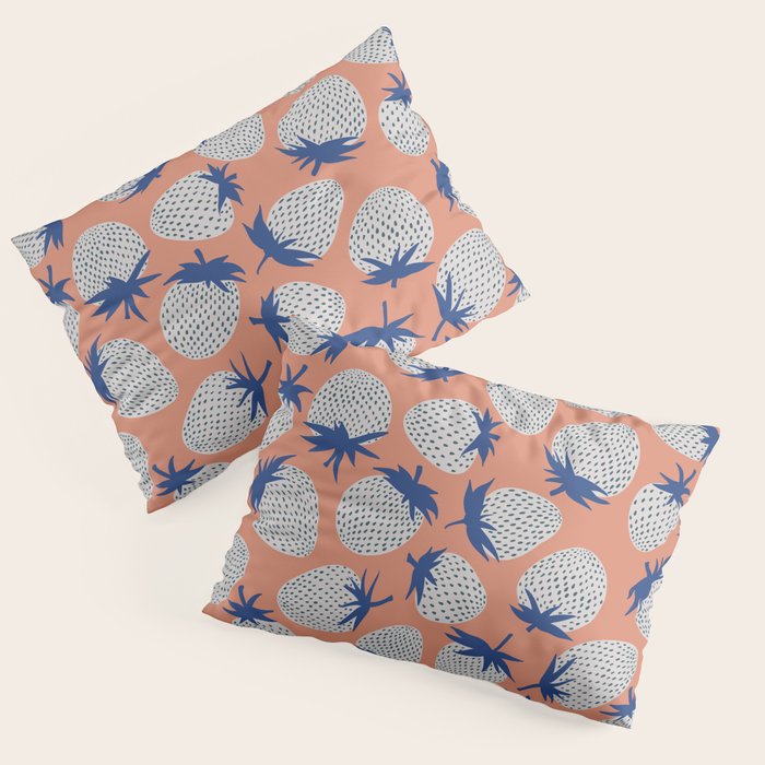 Inky Strawberries Pillow Sham Gallery Image 3