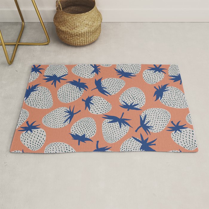 Inky Strawberries Rug Gallery Image 1