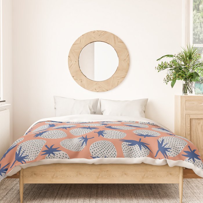 Inky Strawberries Duvet Cover Gallery Image 3