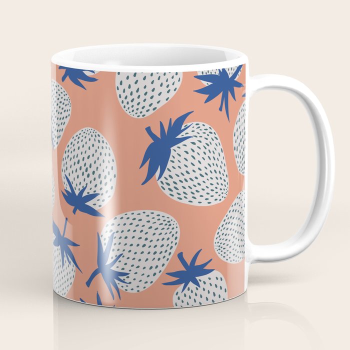 Inky Strawberries Coffee Mug Gallery Image 1