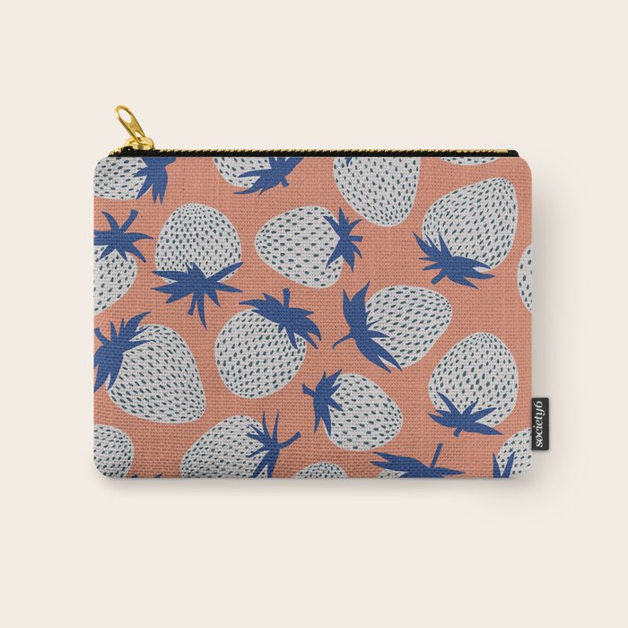 Inky Strawberries Carry All Pouch Gallery Image 1