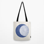 Moon Crescent - Blue Tote Bag Gallery Image 2