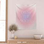 Trust The Process Gradient Lavender & Pink Wall Tapestry Gallery Image 2