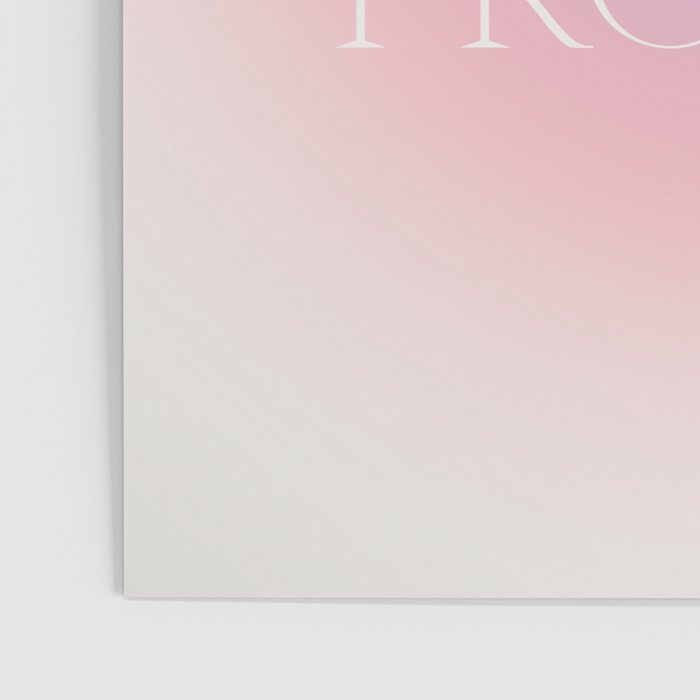 Trust The Process Gradient Lavender & Pink Poster Gallery Image 3
