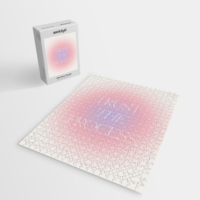 Trust The Process Gradient Lavender & Pink Jigsaw Puzzle Gallery Image 2
