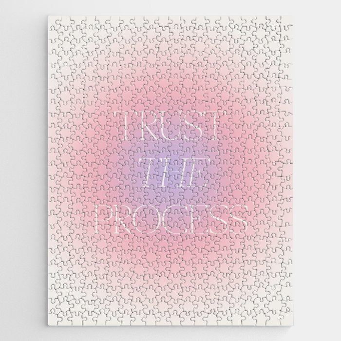 Trust The Process Gradient Lavender & Pink Jigsaw Puzzle Gallery Image 1