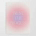Trust The Process Gradient Lavender & Pink Poster Gallery Image 4